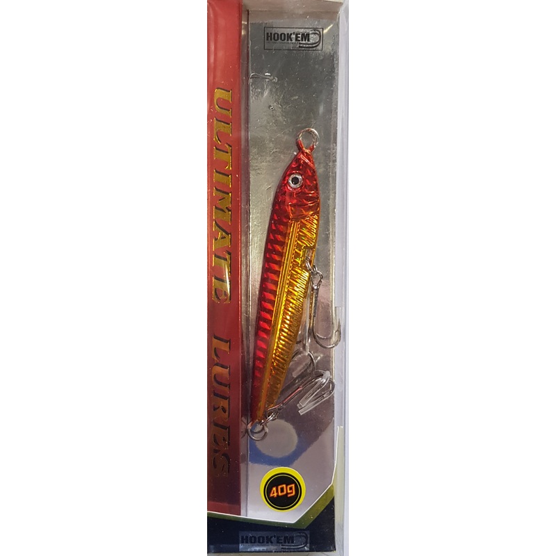 HookEm Metal Lead Weight Lure 40gram Gold
