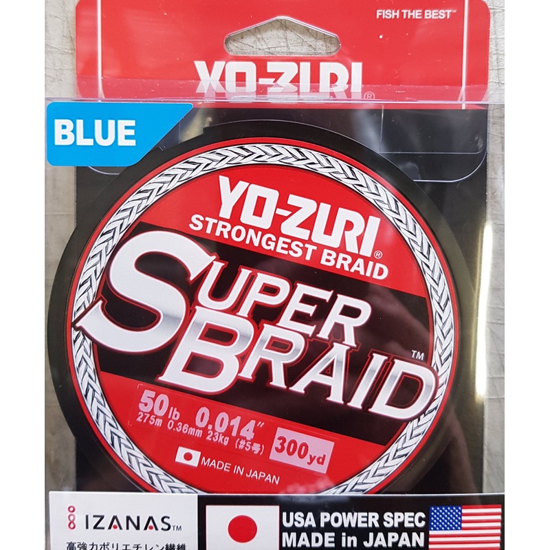 Yo-Zuri Super Braid 50lb 300yd Blue