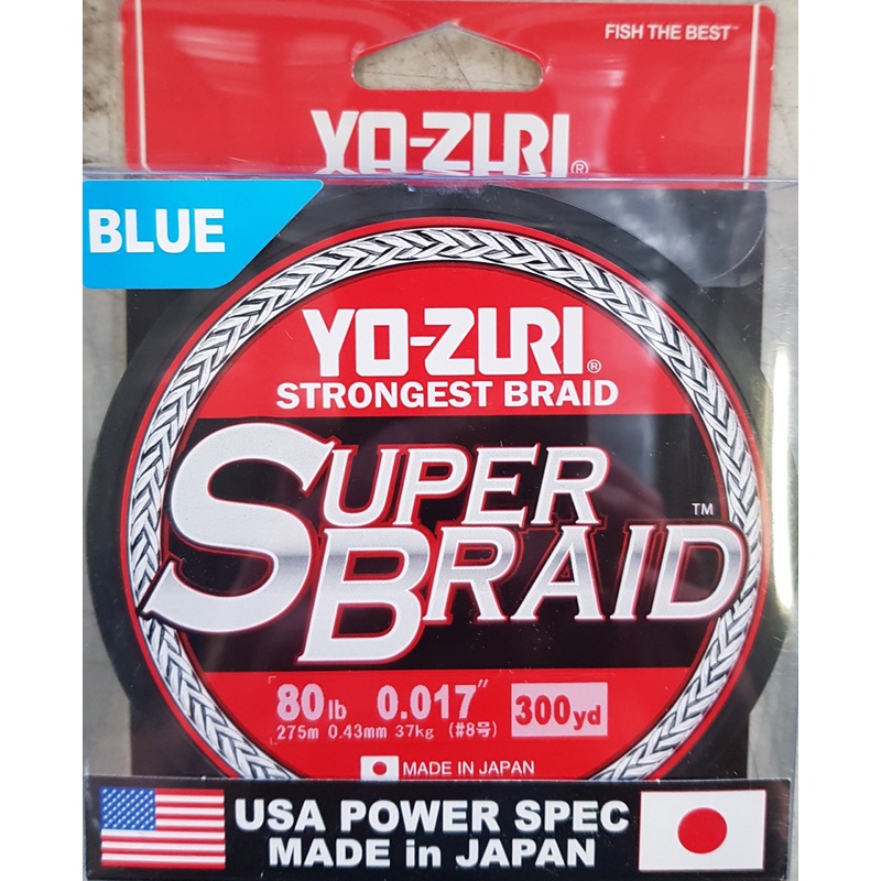 Yo-Zuri Super Braid 80lb 300yd Blue