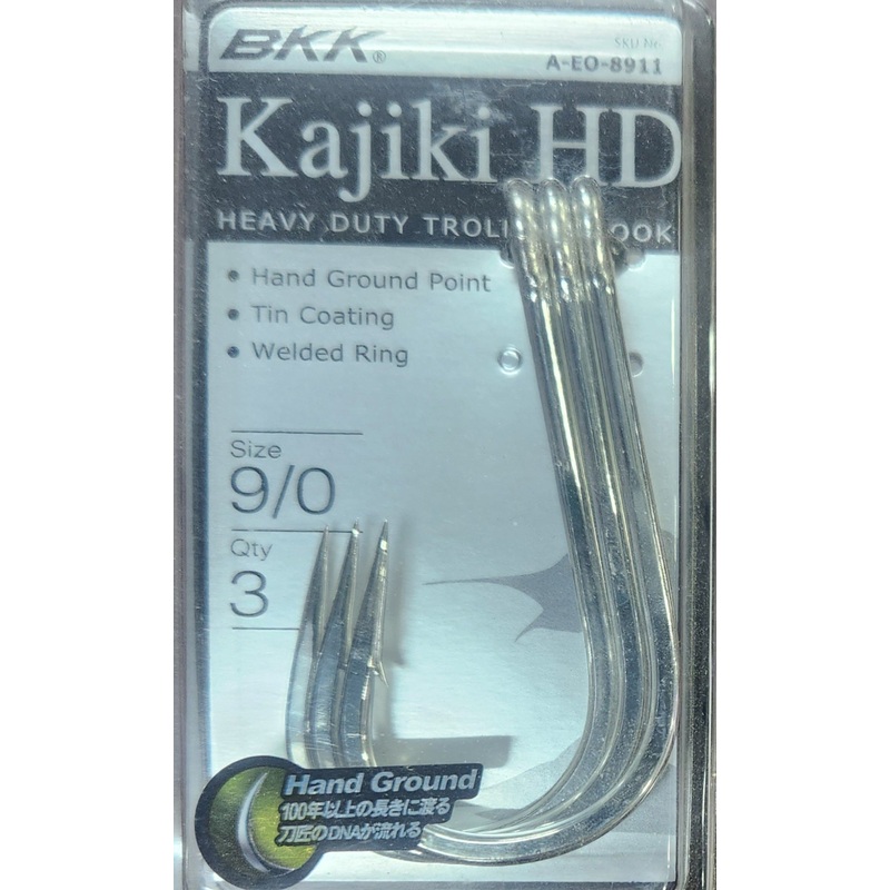 BKK KAJIKI HD TROLLING HOOK 9/0 Qty 3