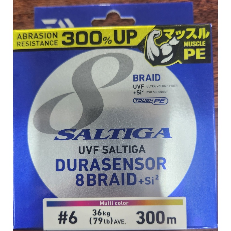 Daiwa Saltiga 8 Durasensor Braid PE6 36kg 300m
