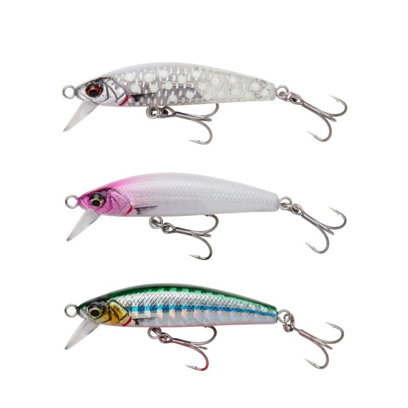 Seuelo Minnow Savage Gear Gravity Minnow // Ghost Sardine, Pink Head, Sayoris PHP / 5cm