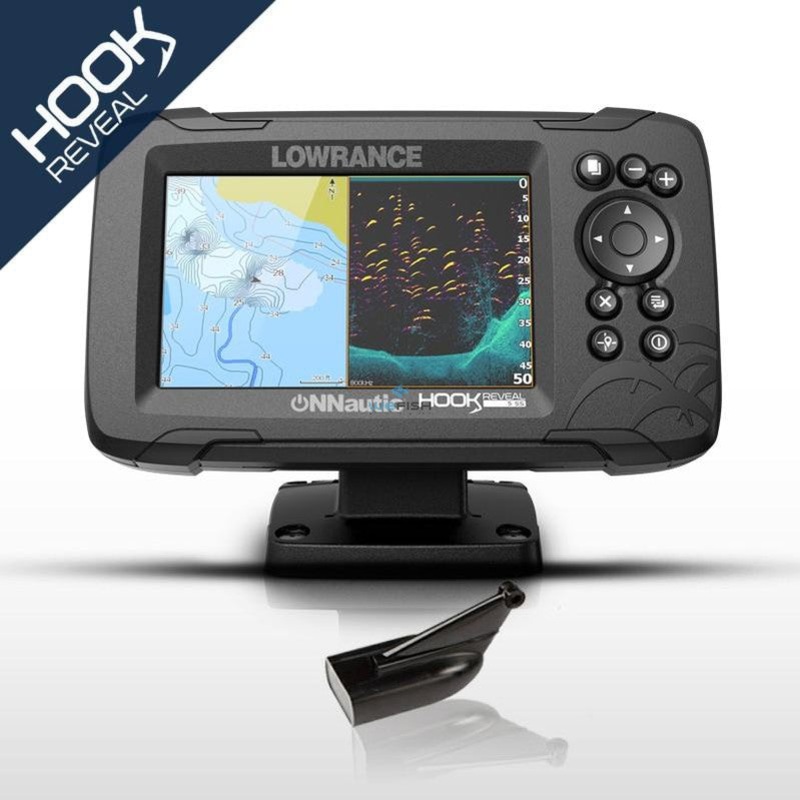 HOOK Reveal 5 with 83/200 HDI transducer & basemap