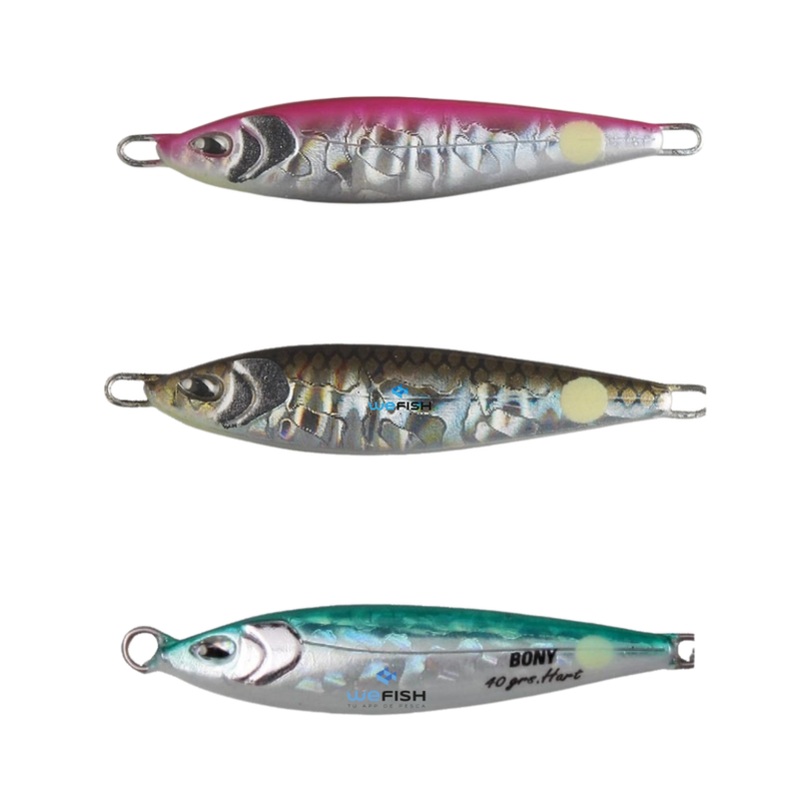 Seuelo Jig Hart Bony // 41mm, 60mm, 70mm, 80mm / 10g, 18g, 28g, 40g