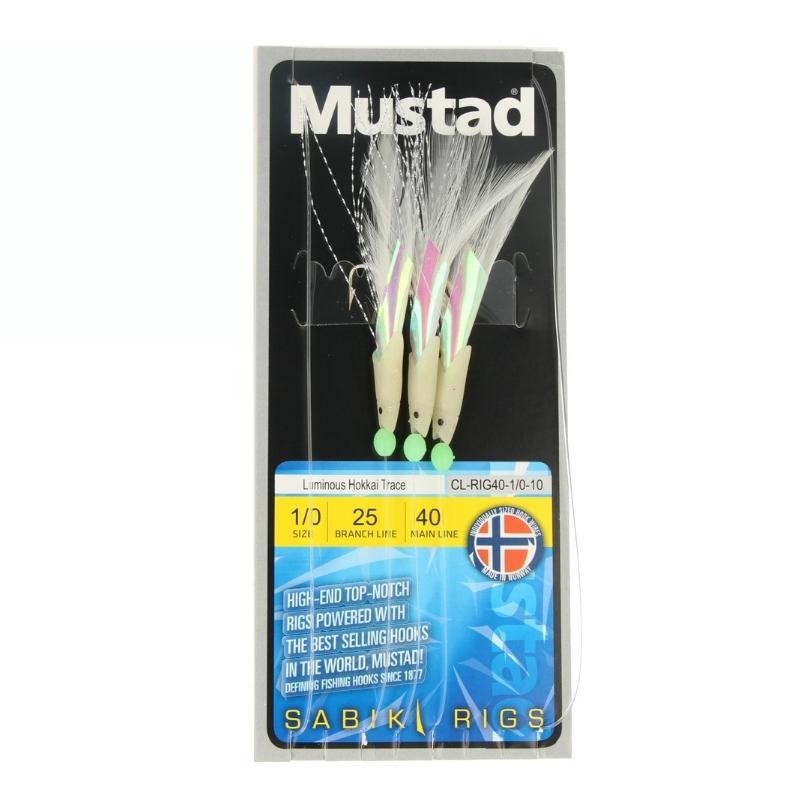 Seuelo Sabiki Mustad Hokkai Trace Luminous // 1/0, 3/0, 6/0