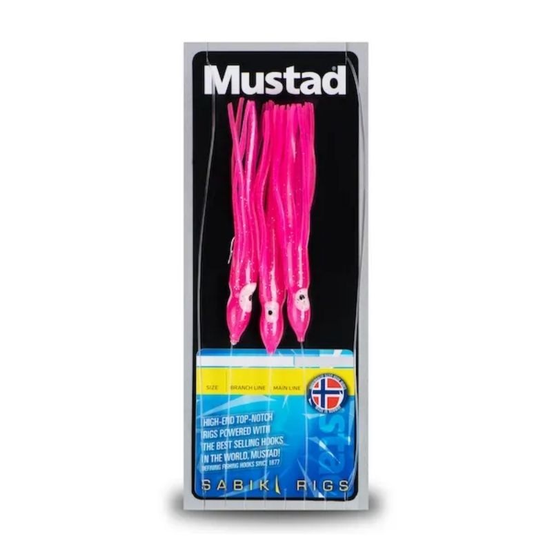 Seuelo Sabiki Mustad Pink Squid // 3/0, 6/0