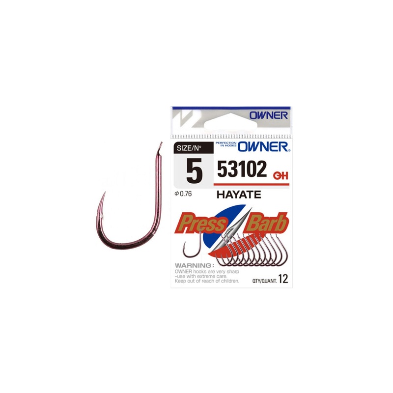 Anzuelo Simple Owner Hayate Gure 53102 // 4, 5, 6, 7, 8