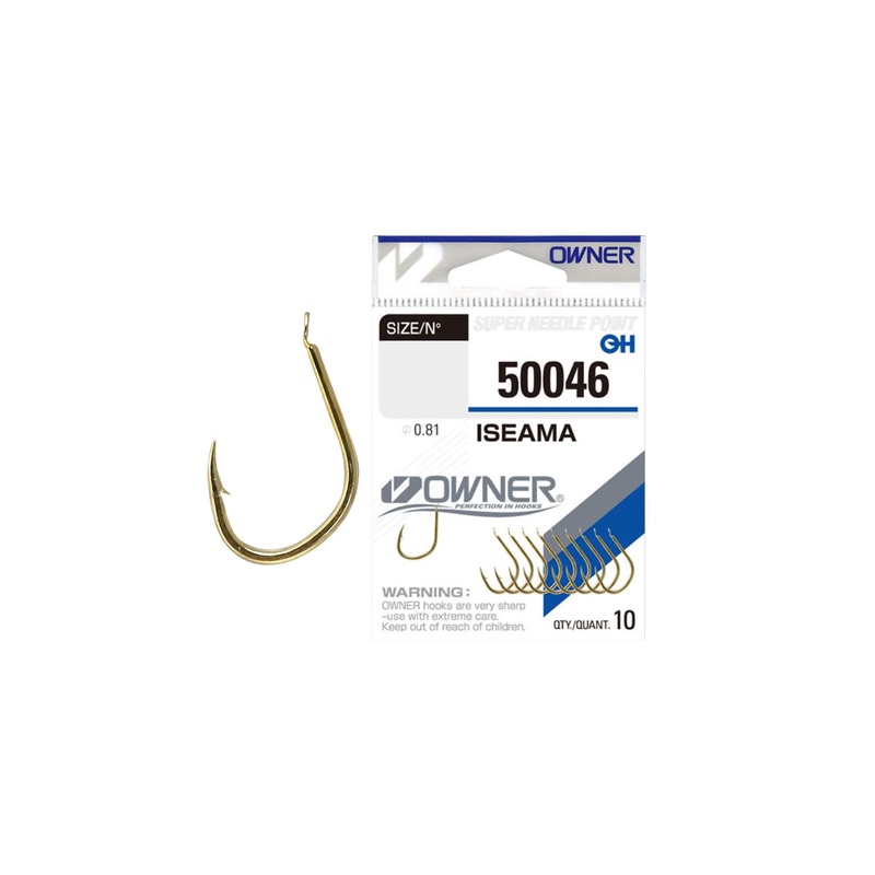 Anzuelo Simple Owner Iseama Dorado 50046