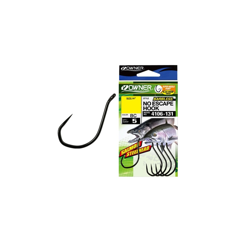 Anzuelo Simple Owner No Escape Hook 4106 // 1, 2, 4, 1/0, 2/0, 3/0