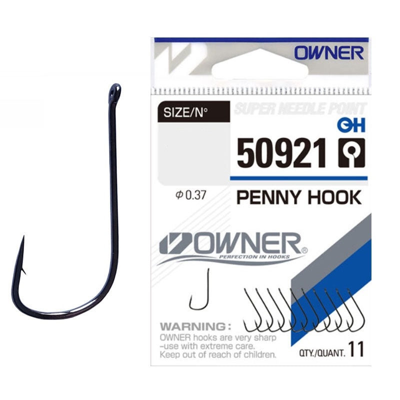 Anzuelo Simple Owner Penny Hook 50921 // 18, 16, 14, 12, 10