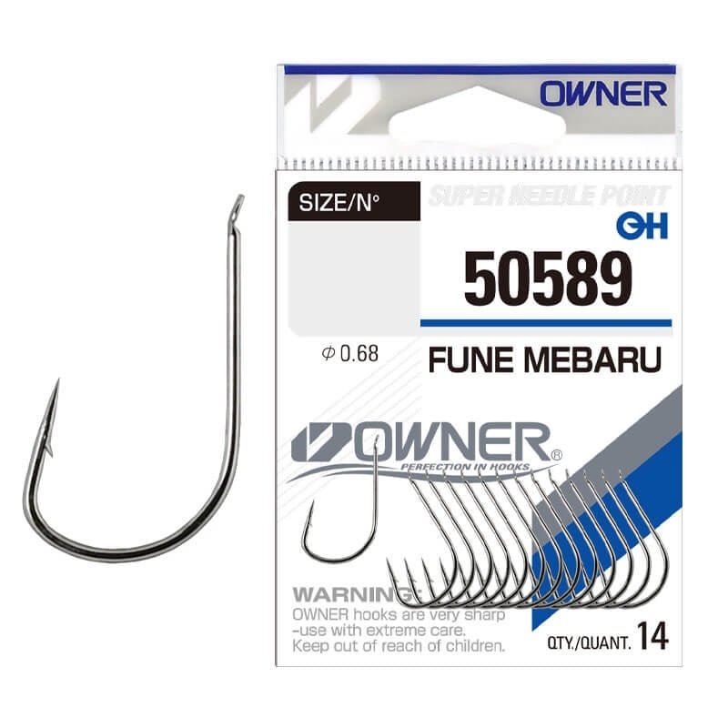 Anzuelo Simple Owner Fune Mebaru 50589 // 4, 3, 2, 1, 1/0