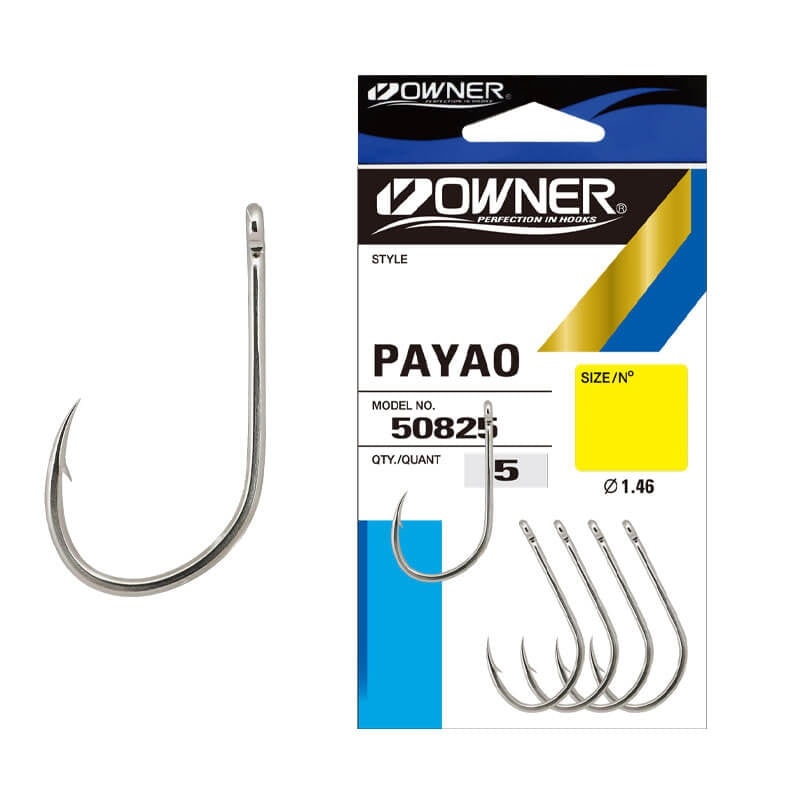 Anzuelo Simple Owner Payao 50825 // 1/0, 2/0, 3/0, 4/0, 5/0, 6/0, 7/0, 8/0