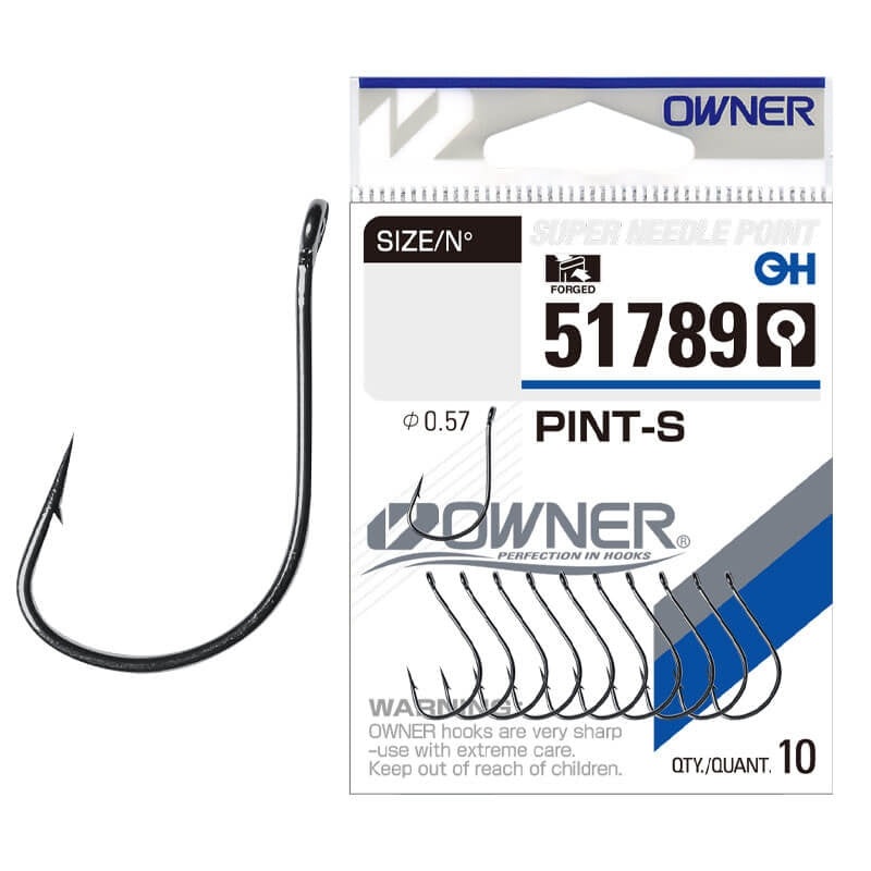 Anzuelo Simple Owner Pint-S 51789 // 8, 6, 4, 2, 1, 1/0