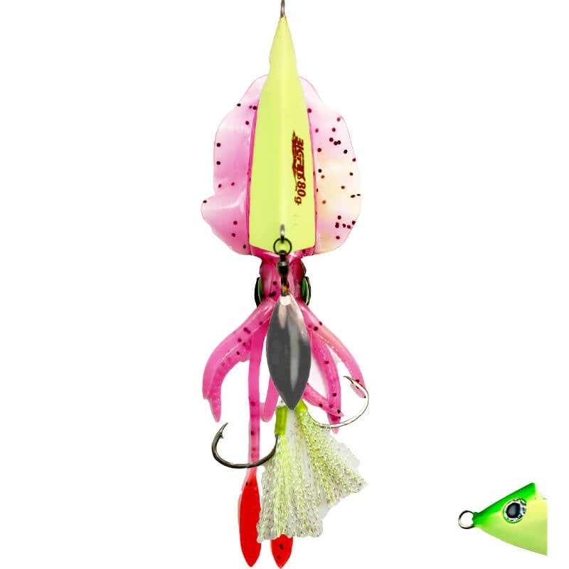 Seuelo Prohunter Big Fins Completo Cuerpo + Plomo 80g